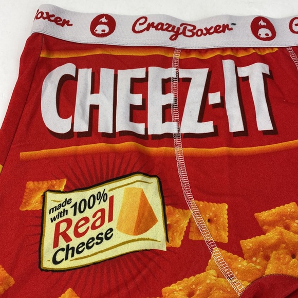 Crazy Boxer Cheez -It Briefs Size Medium Like New - Picture 3 of 7